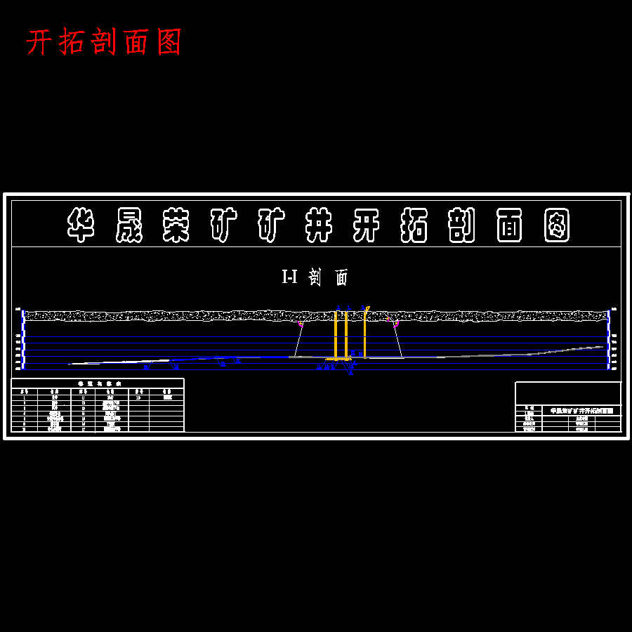 华晟荣煤矿1.8Mta新井设计含5张CAD图